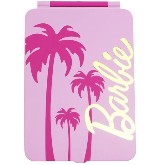 Impressions X Barbie Touch Pad Mini Tri-Tone Makeup Mirror - Picture 3 of 8